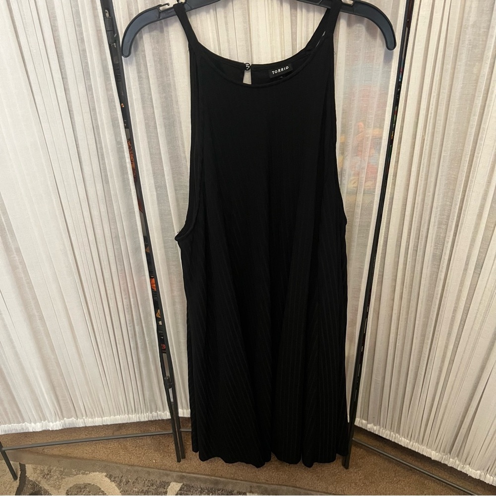 Torrid Black Ribbed Knit Dress
